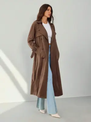 Minimalist Elegant Long Trench Coat